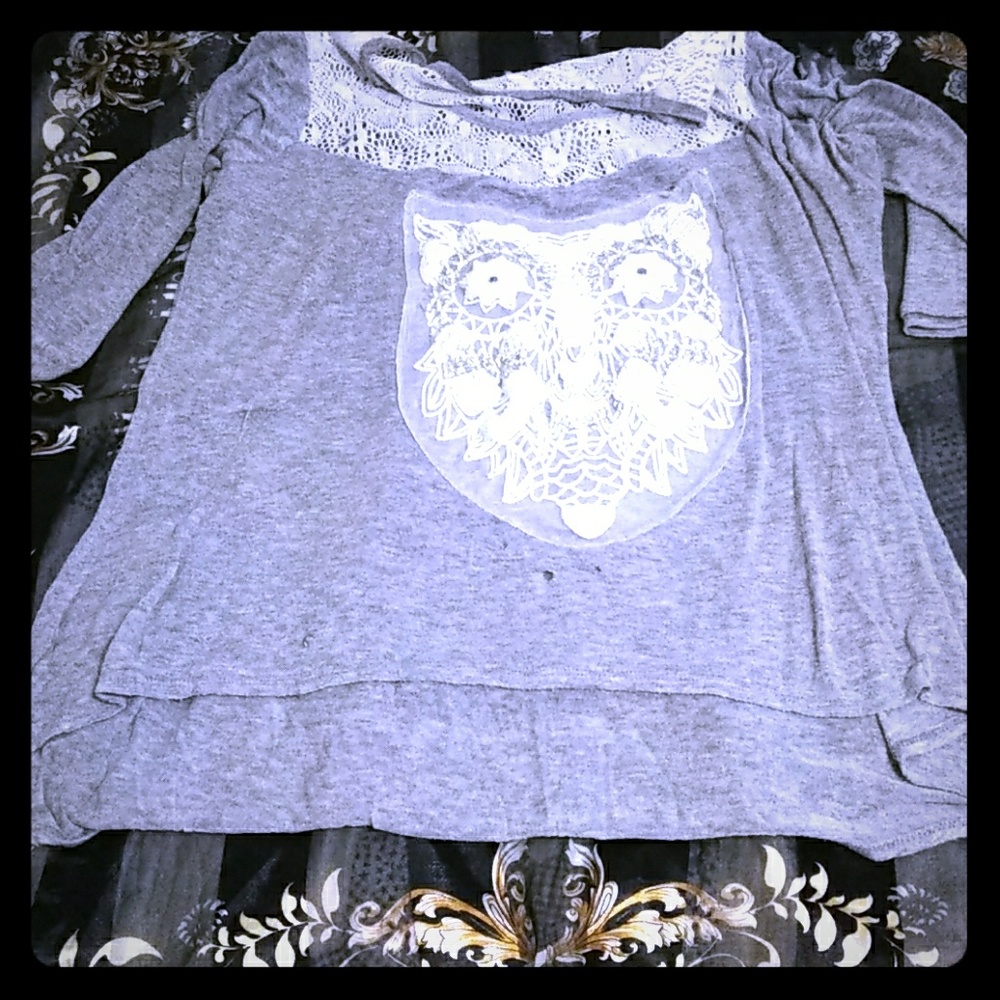 "Owl" plus size shirt
